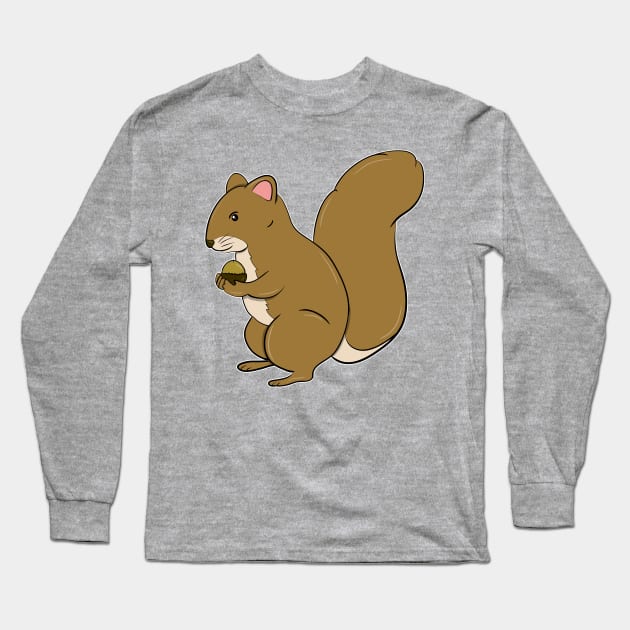 Crack a nut and feed a squirrel Long Sleeve T-Shirt by FamiLane